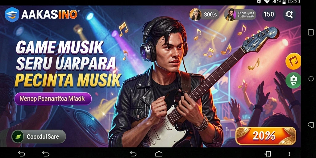 Tampilan menarik dari gameplay AAKASINO yang penuh dengan ritme.