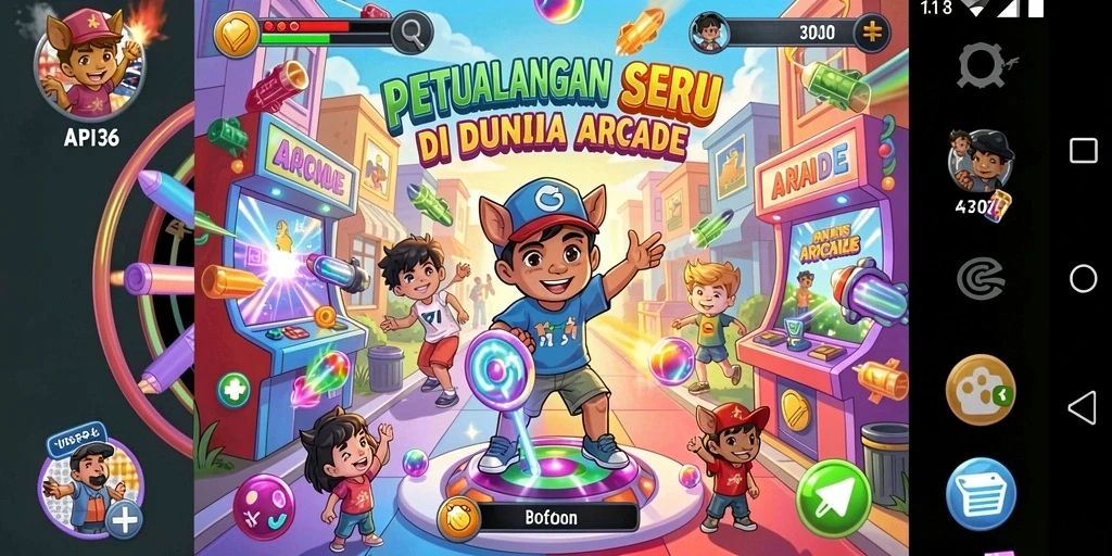 Tampilan menarik dari gameplay seru API36 di dunia arcade.