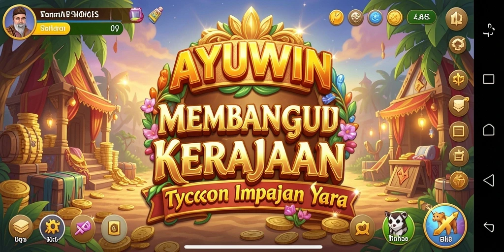 Tampilan gameplay utama AYUWIN yang menarik dan interaktif.