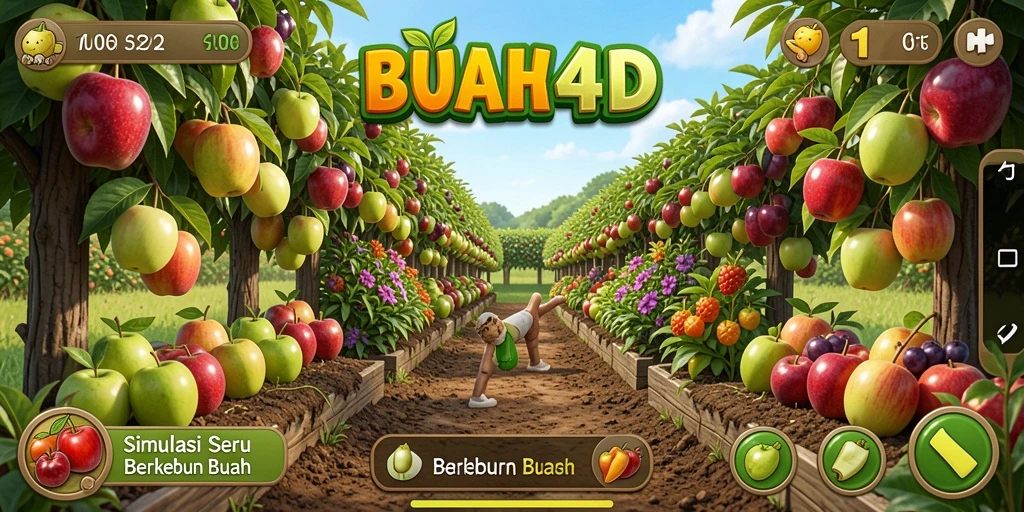 Tampilan antarmuka gameplay BUAH4D yang menarik dan interaktif.
