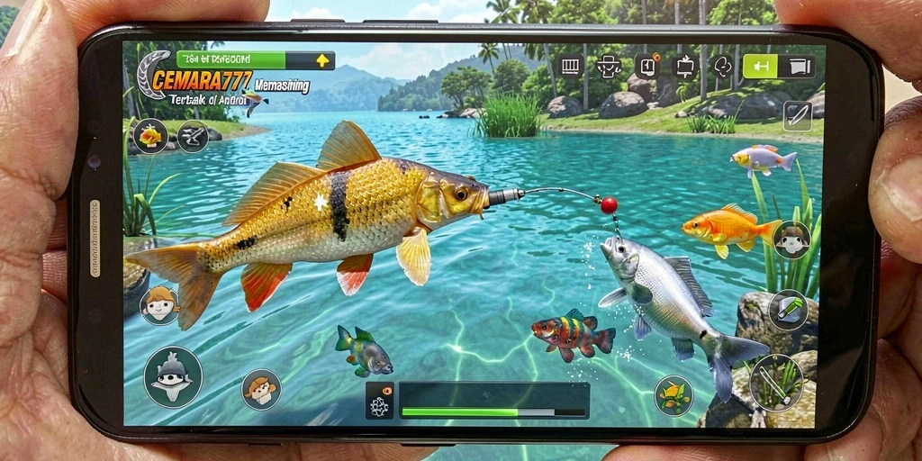 Tampilan gameplay CEMARA777 yang seru saat memancing.