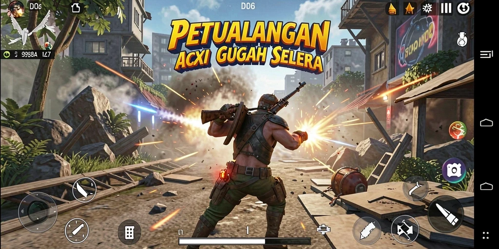 Tampilan gameplay seru dari D06 dengan aksi dan petualangan menantang.