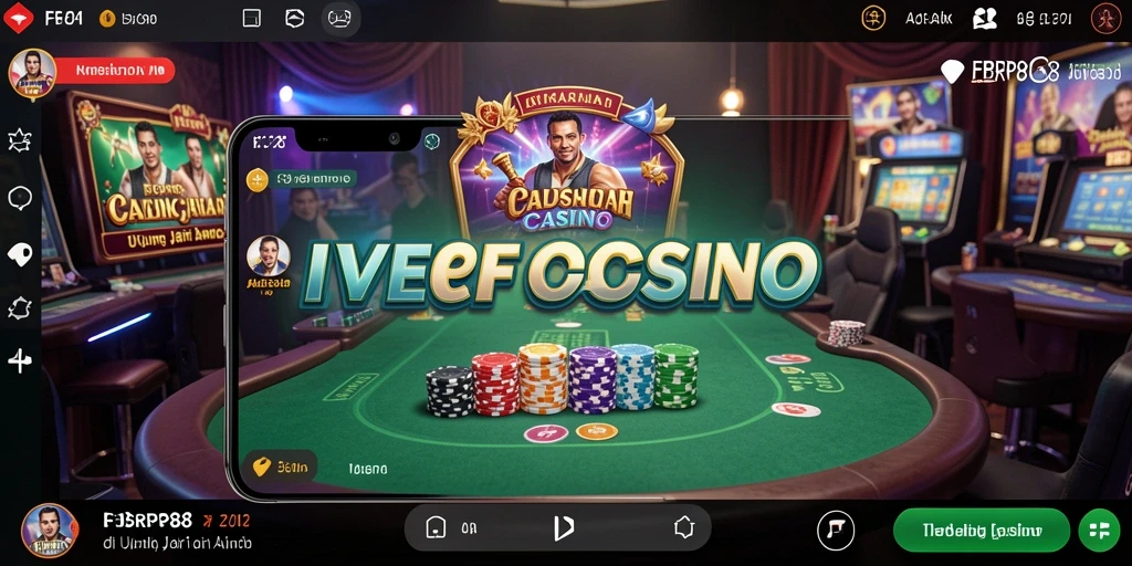 Gameplay FBRP88 yang mendebarkan di Live Casino dengan dealer nyata.