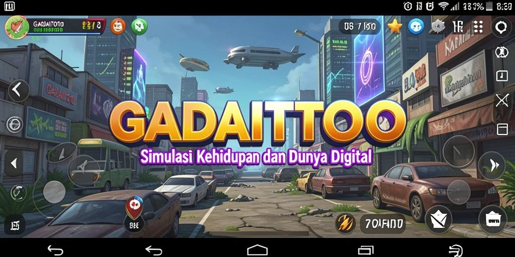 Screenshot GADAITOTO menampilkan aktivitas gameplay simulation yang seru.