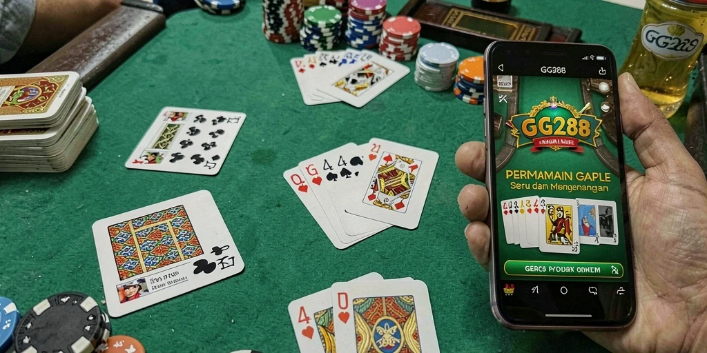 Screenshot gameplay GG288 menampilkan serunya permainan Gaple.