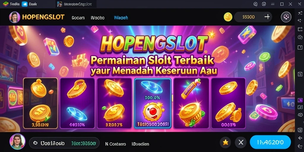 Tampilan gameplay HOPENGSLOT yang seru dan penuh warna.