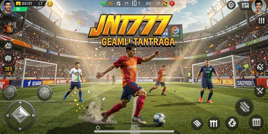 Tampilan gameplay menegangkan di JNT777 dengan aksi olahraga yang intens.