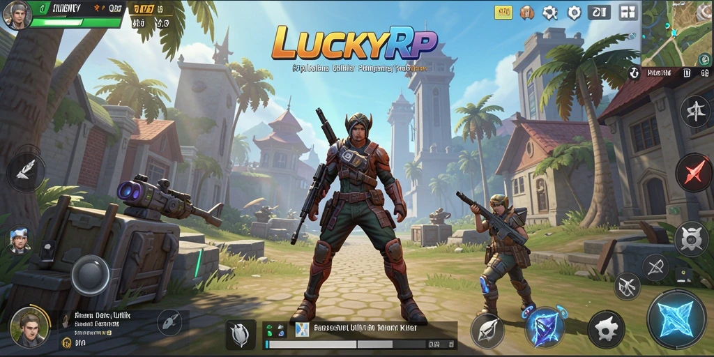Screenshot LUCKYRP menampilkan antarmuka intuitif dan fitur optimasi.