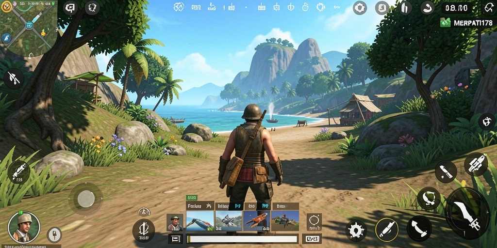 Tampilan menarik dari gameplay di dunia terbuka MERPATI178.