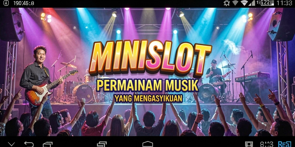 Tampilan gameplay MINISLOT yang seru dengan musik menggugah.