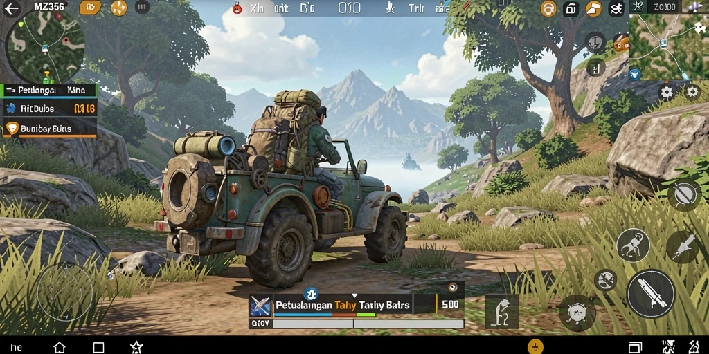 Tampilan gameplay <strong>MZ356</strong> dengan dunia terbuka yang memukau dan penuh petualangan.