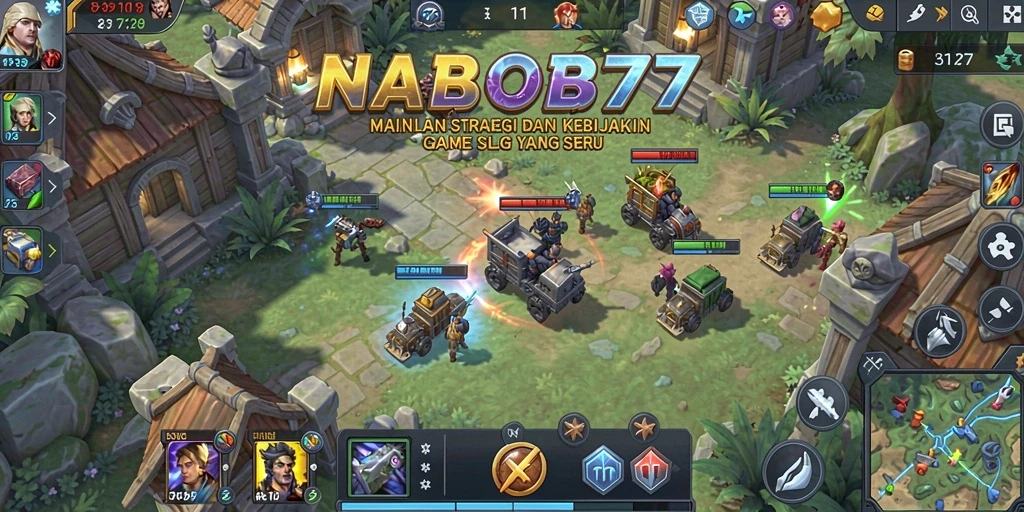 Screenshot gameplay NABOB77 menampilkan pertempuran strategis yang seru dan menantang.