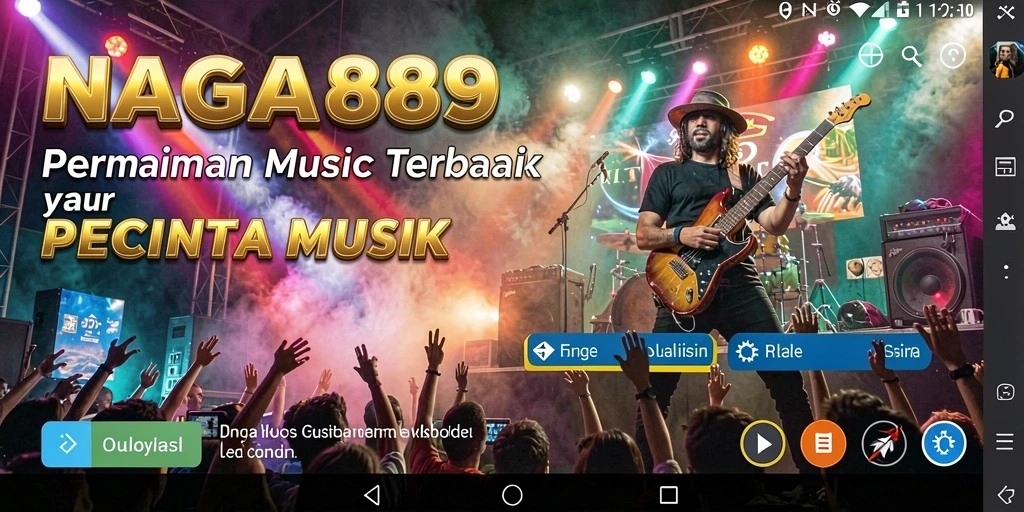 Screenshot gameplay NAGA889 yang menunjukkan aksi seru bermain musik.