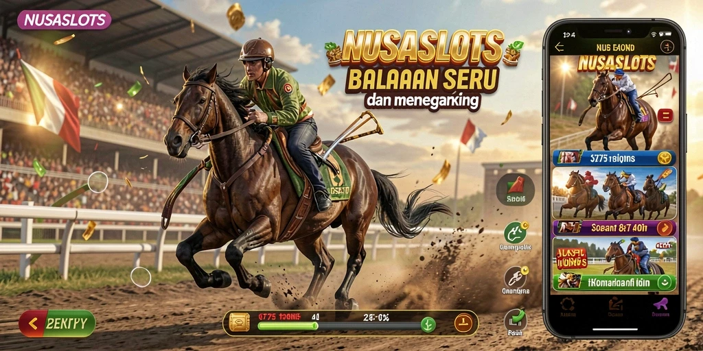 Gameplay menegangkan NUSASLOTS dalam balapan seru.