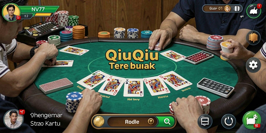 Tampilan gameplay QiuQiu yang menegangkan dan seru.