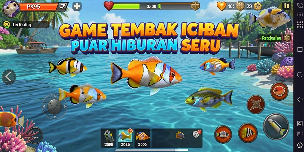 Tampilan gameplay seru saat menangkap ikan di PK95.