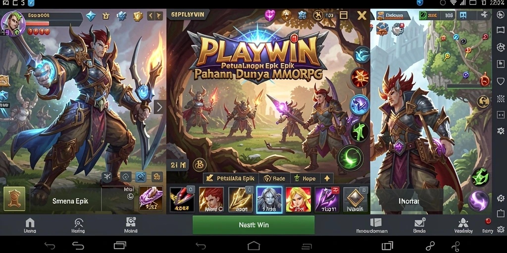 Tampilan dinamis dari pertempuran epik dalam PLAYWIN.