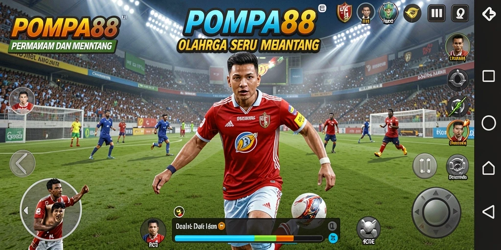 Tampilan gameplay menarik dari POMPA88 dengan berbagai cabang olahraga.
