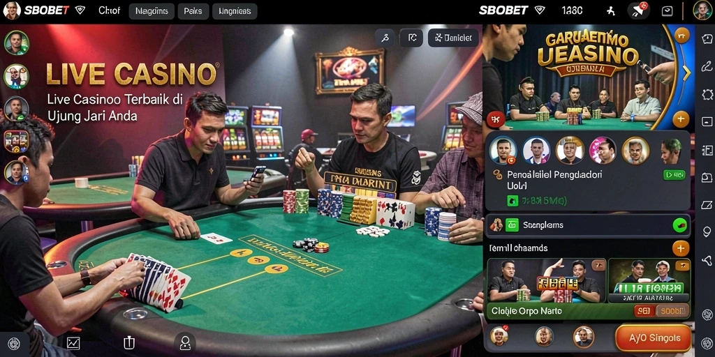 Tampilan gameplay SBOBET yang mendebarkan di Live Casino.