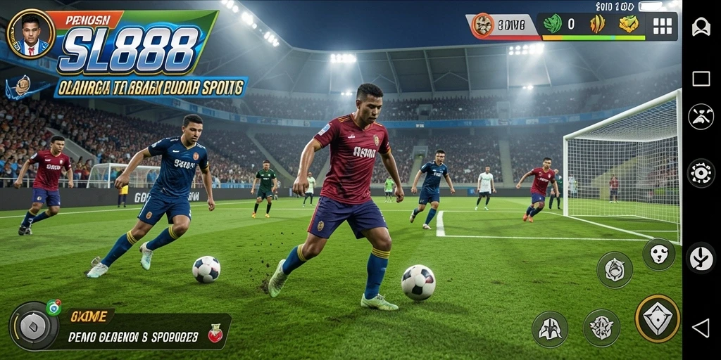 Tampilan gameplay SL888 yang memukau dengan aksi olahraga yang mendebarkan.