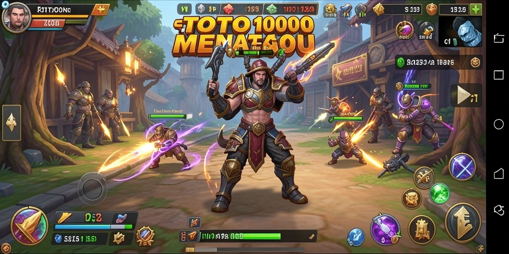Tampilan gameplay menegangkan dan strategis dalam TOTO1000.