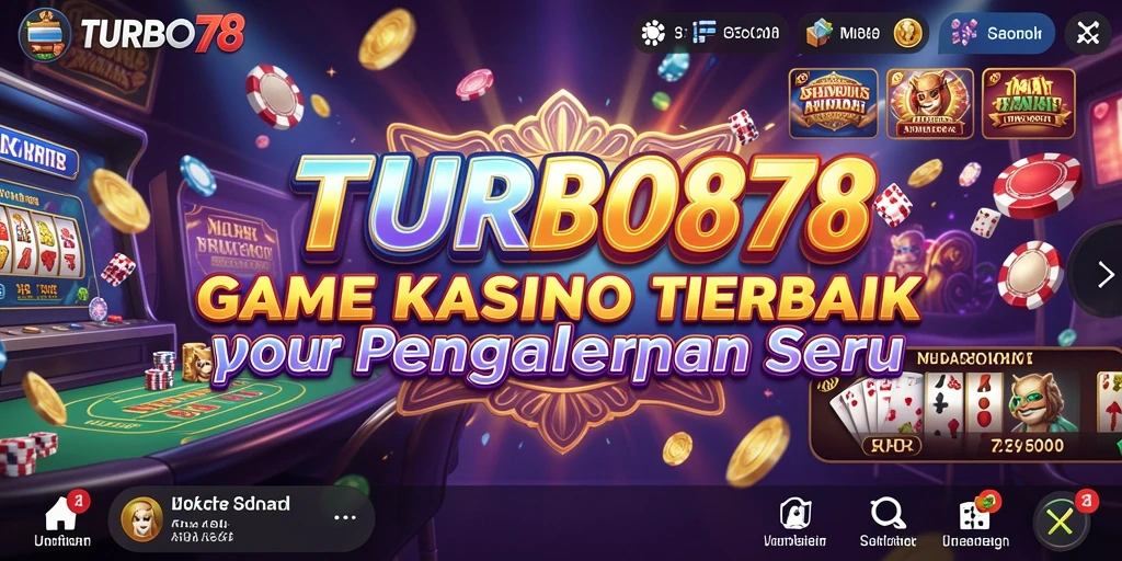 Tampilan gameplay Kasino yang menegangkan dari TURBO78.