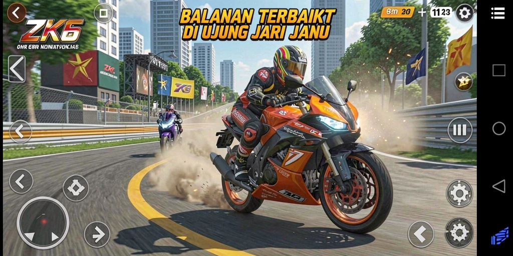 Gameplay ZK6 yang menantang dengan grafis yang memukau.